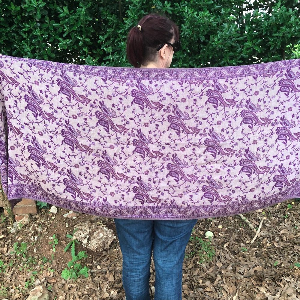 Purple Pashmina Shawl